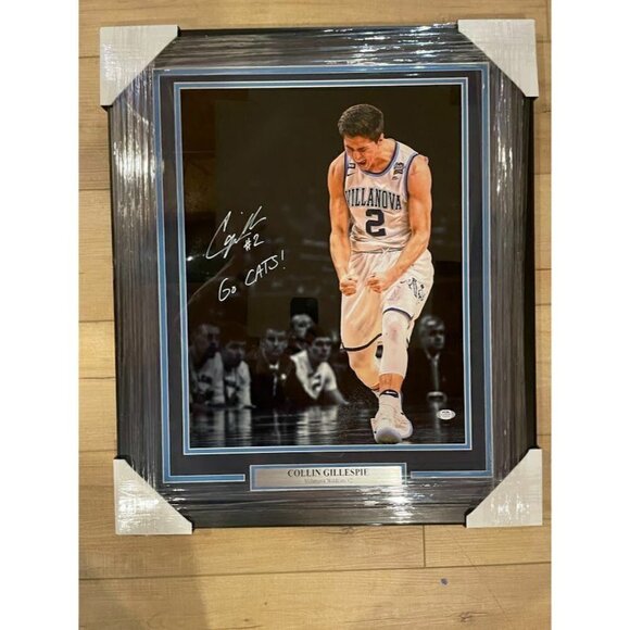Collin Gillespie signed autographed insc Go Cats! Villanova framed 16x20 PSA/DNA - Picture 1 of 5